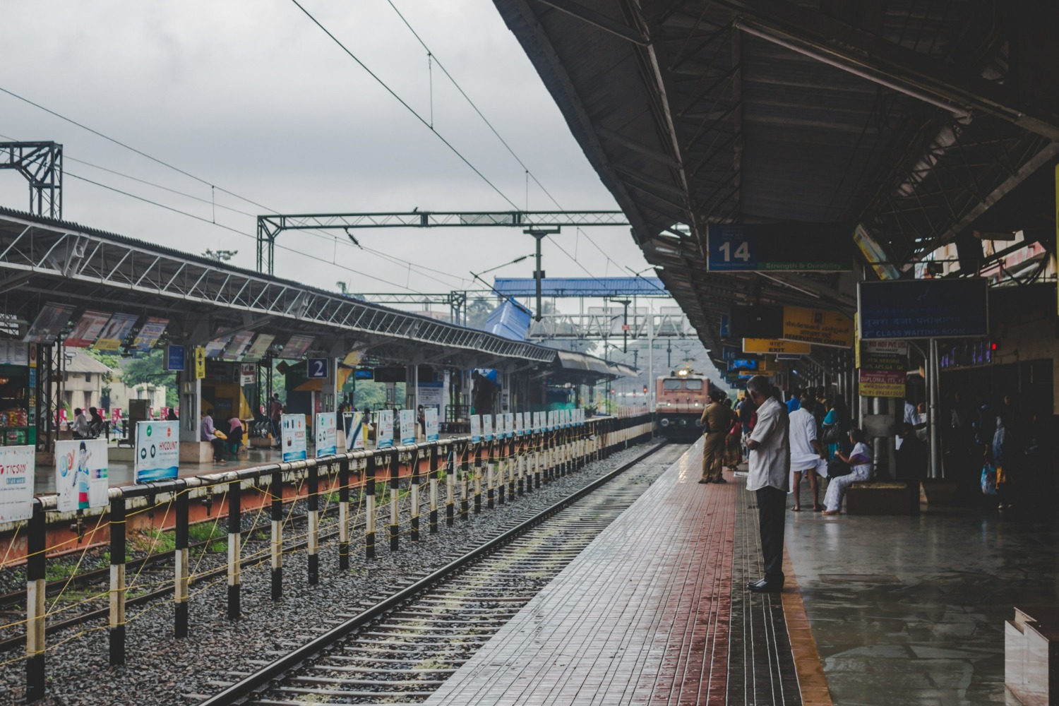 rail on railway track 